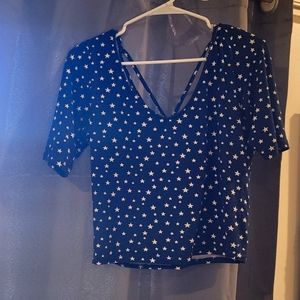 Star patterned crop top